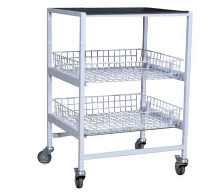 Столик інструментальний СИ-5 (1 полиця, 2 корзини) євро ТМ ЗАПОВІТ